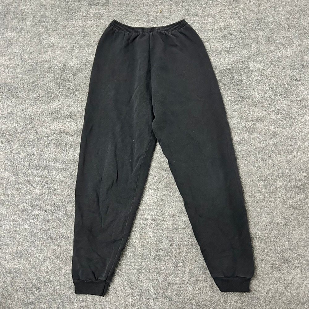Hanes Her Way Sweatpants Womens Size Small Black Jogger Elastic Waist USA Made